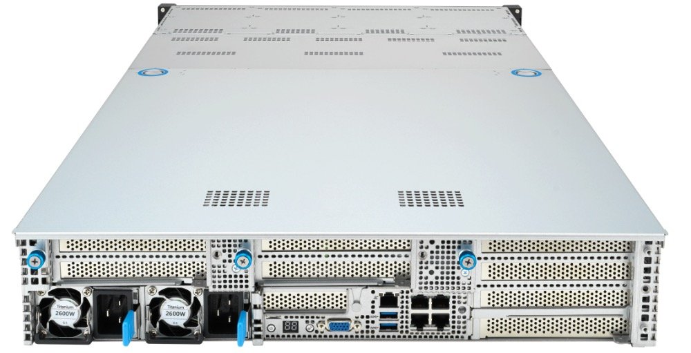 AIME RS724 - GPU Rack Server - Back top