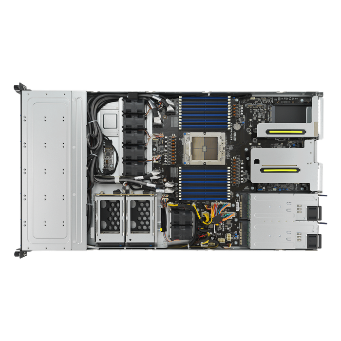 AIME RS504 - EPYC CPU Rack Server - top open